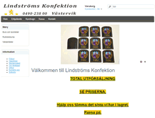Tablet Screenshot of lindstromskonfektion.com